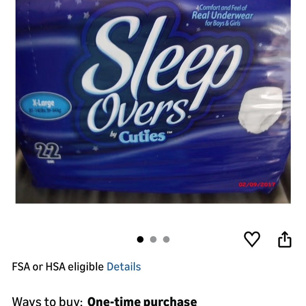 Cuties Sleep Overs Underwear